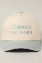 Literally Just A Girl Baseball Cap