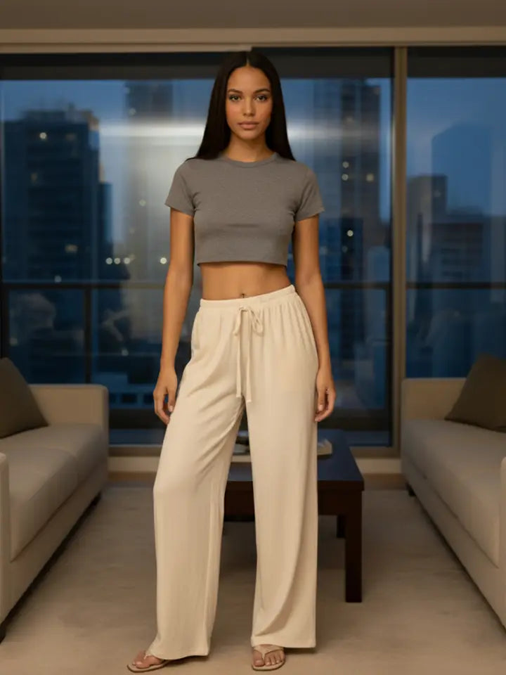 Drawstring Minimalist Pants