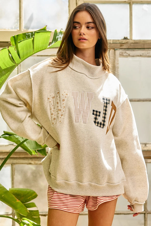 WWJD Mock-Neck