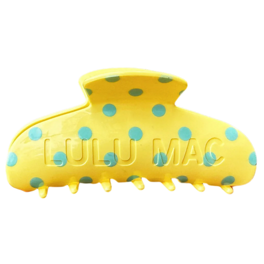 LULU MAC CLIPS-Yellow Polka Dot